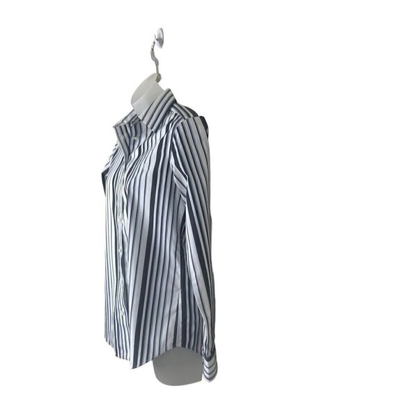 NWOT Ralph Lauren Black Label No Iron Cotton Striped Button Down Shirt Size XS - Picture 4 of 7